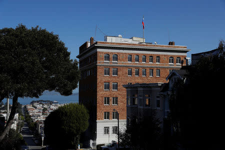 FILE PHOTO - The Consulate General of Russia is seen in San Francisco, California, U.S., October 3, 2017. REUTERS/Stephen Lam