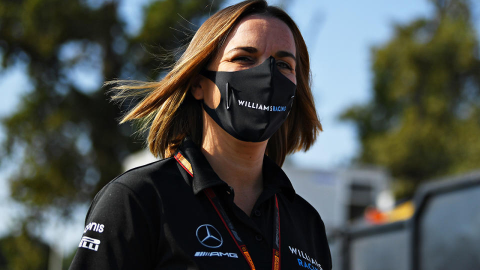 Williams Racing's deputy team principal Claire Williams has announced she and her father, team principal Frank, will step down from running the historic F1 team. (Photo by Clive Mason - Formula 1/Formula 1 via Getty Images)