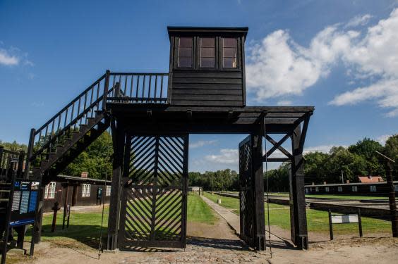 The former German Nazi concentration camp Stutthof (KFP/AFP via Getty)