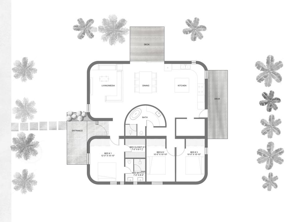 CPH-3D printed home floor plan.