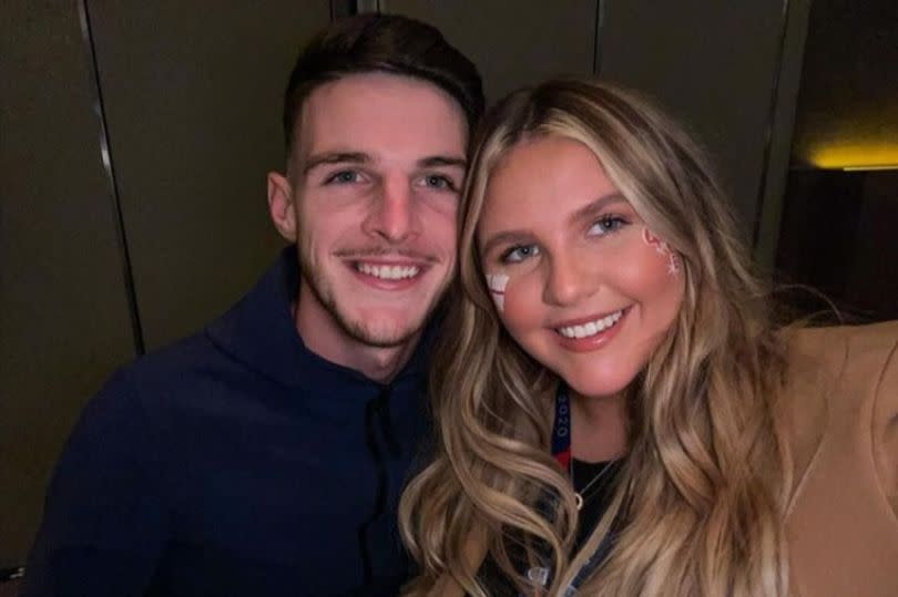 Declan Rice and Lauren Fryer