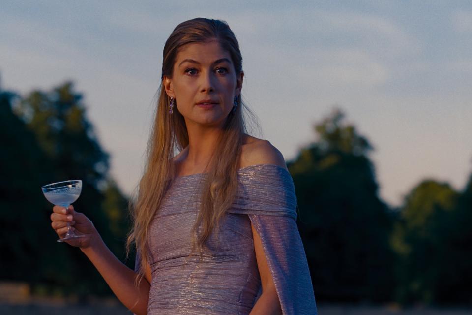 Rosamund Pike as Elspeth in ‘Saltburn' (Prime)