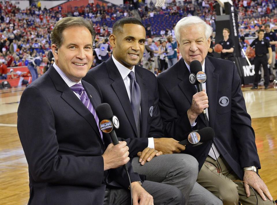 Jim Nantz, Grant Hill and Bill Raftery. (via CBS Sports)