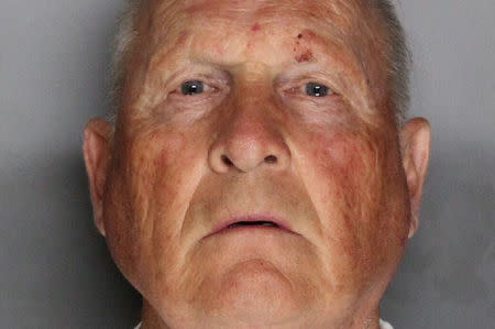Joseph James Deangelo, 72 appears in a booking photo provided by the Sacramento County Sheriff's Department, April 25, 2018. Sacramento County Sheriff's Department/Handout via REUTERS