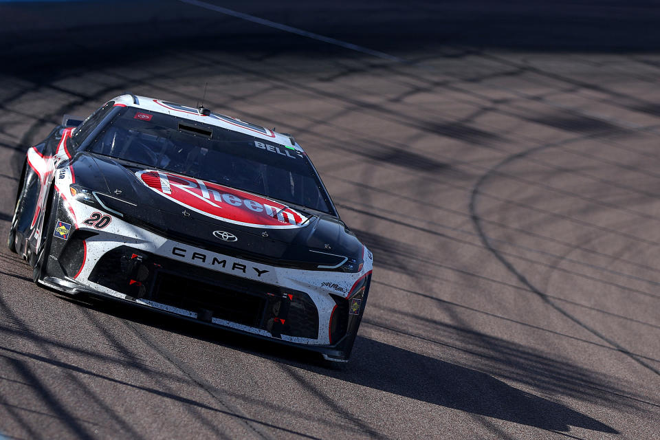 AVONDALE, ARIZONA - MARCH 10: Christopher Bell, driver of the #20 Rheem Toyota, drives during the NASCAR Cup Series Shriners Children's 500 at Phoenix Raceway on March 10, 2024 in Avondale, Arizona. (Photo by Meg Oliphant/Getty Images)