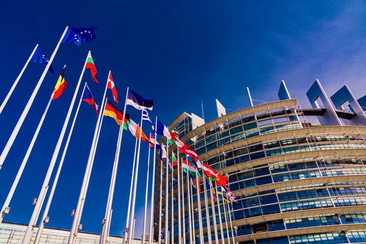 <span class="caption">MEPs will need to ratify the Withdrawal Agreement at the EU parliament.</span> <span class="attribution"><a class="link " href="https://www.shutterstock.com/image-photo/strasbourg-france-june-14-2017-european-674499817?src=-tsj1mnlR9WCBv3YfMM7og-1-14" rel="nofollow noopener" target="_blank" data-ylk="slk:DiegoMariottini/Shutterstock;elm:context_link;itc:0;sec:content-canvas">DiegoMariottini/Shutterstock</a></span>