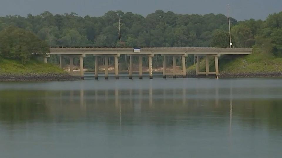 PHOTO: A bridge is seen over Jordan Lake, Sept. 19, 2020, in Chatham County, N.C. (WTVD)