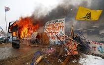 North Dakota officials plead with last oil pipeline protesters to leave without arrest