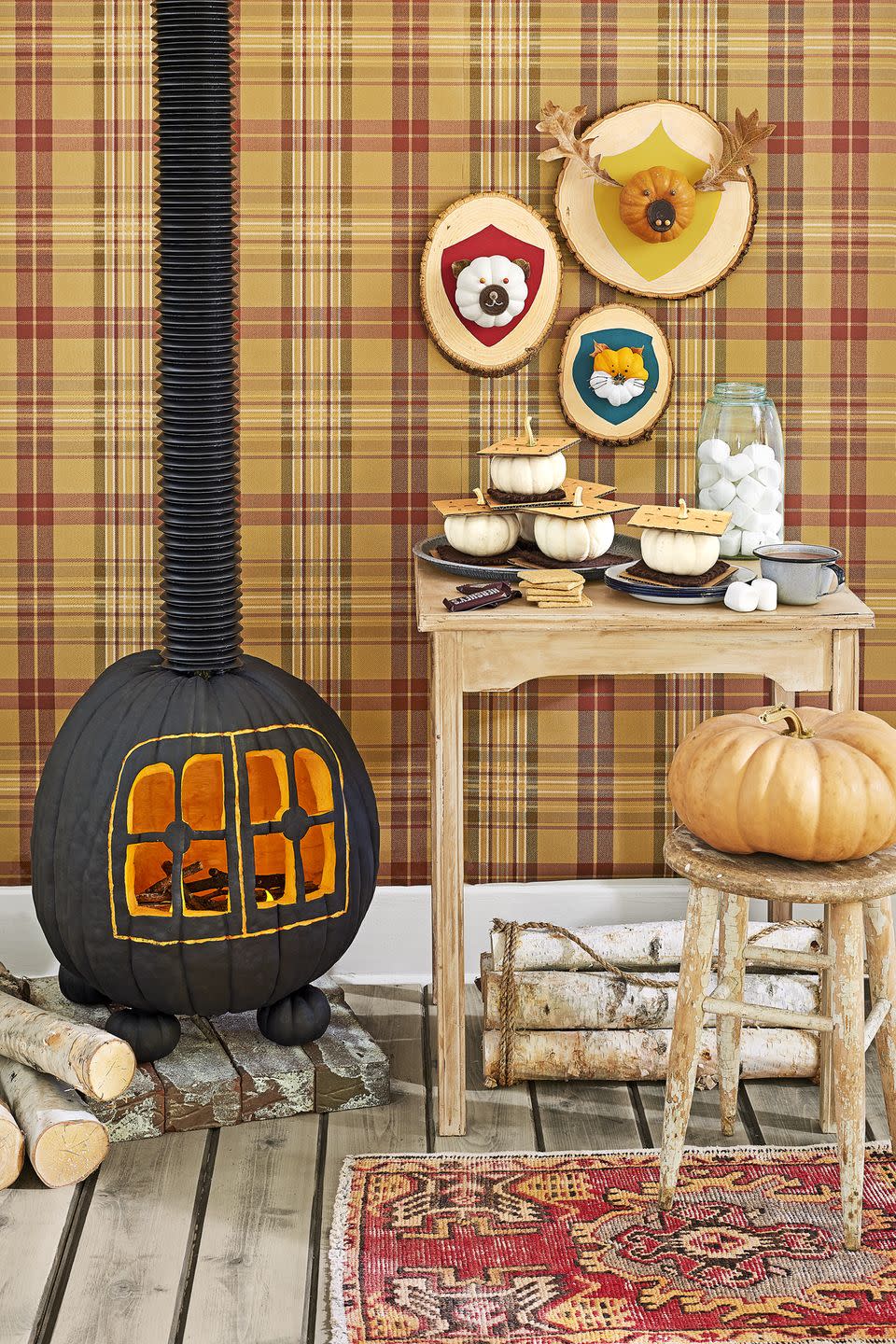 Wood-Burning Stove Pumpkin