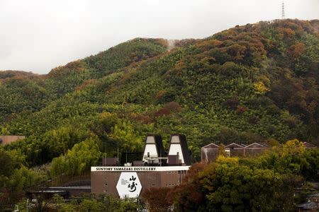 Suntory Holdings' Yamazaki Distillery stands on a hillside in Shimamoto town, Osaka prefecture, near Kyoto, December 1, 2014. REUTERS/Thomas Peter