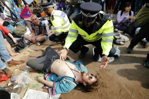 "We will probably go away for the summer, organise and learn from what's happened," says protest organiser Stuart Basden (unseen)