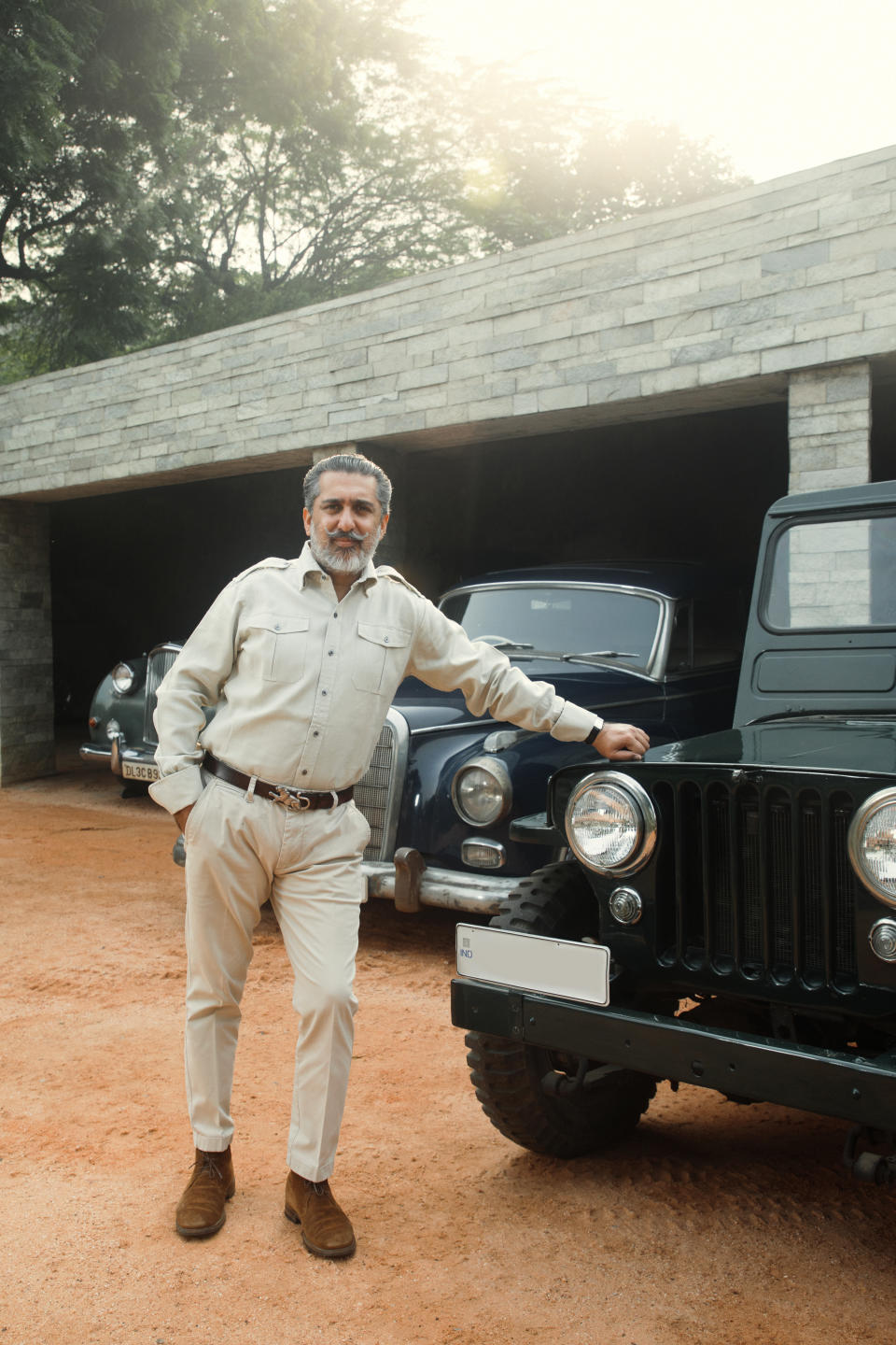 Jaisal with his 1952 Willy’s CJ2A