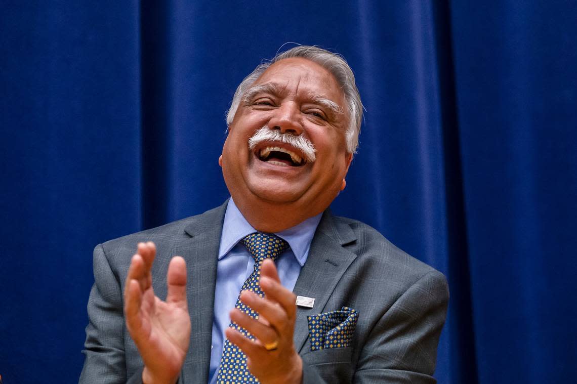 Whatcom County Executive Satpul Sidhu is shown at his swearing-in ceremony on Jan. 11, 2020.