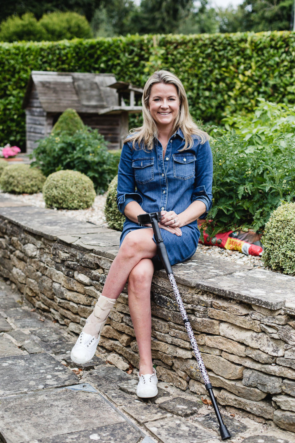 Amelia has used walking aids since her quad bike accident in 2005 (Amelia de Jong/PA Real Life)