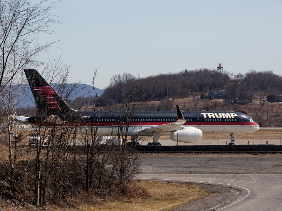 Trump's personal 757 airplane.