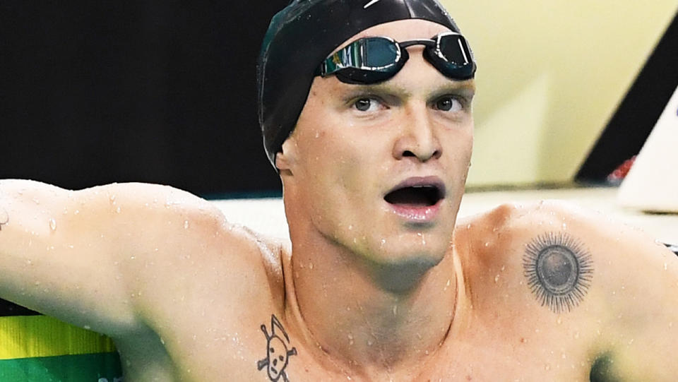 Former popstar Cody Simpson will have a shot at Commonwealth Games selection in the final of the 100m butterfly at the Australian national championships. (Photo by Mark Brake/Getty Images)