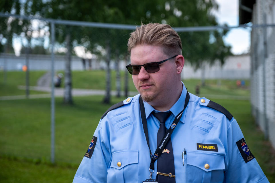 Matthew Tompkins found working at Ringerike changed the way he saw his job as a correctional officer.&nbsp; (Photo: SVT/John Stark)