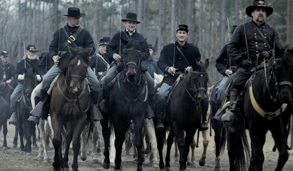 Executive producer Walter Czura and director Christopher Forbes filmed Civil War reenactments in Aiken, South Carolina for their film “Sherman’s March to the Sea.”