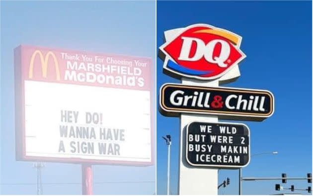 A McDonald's restaurant in Marshfield, Missouri, sparked a 