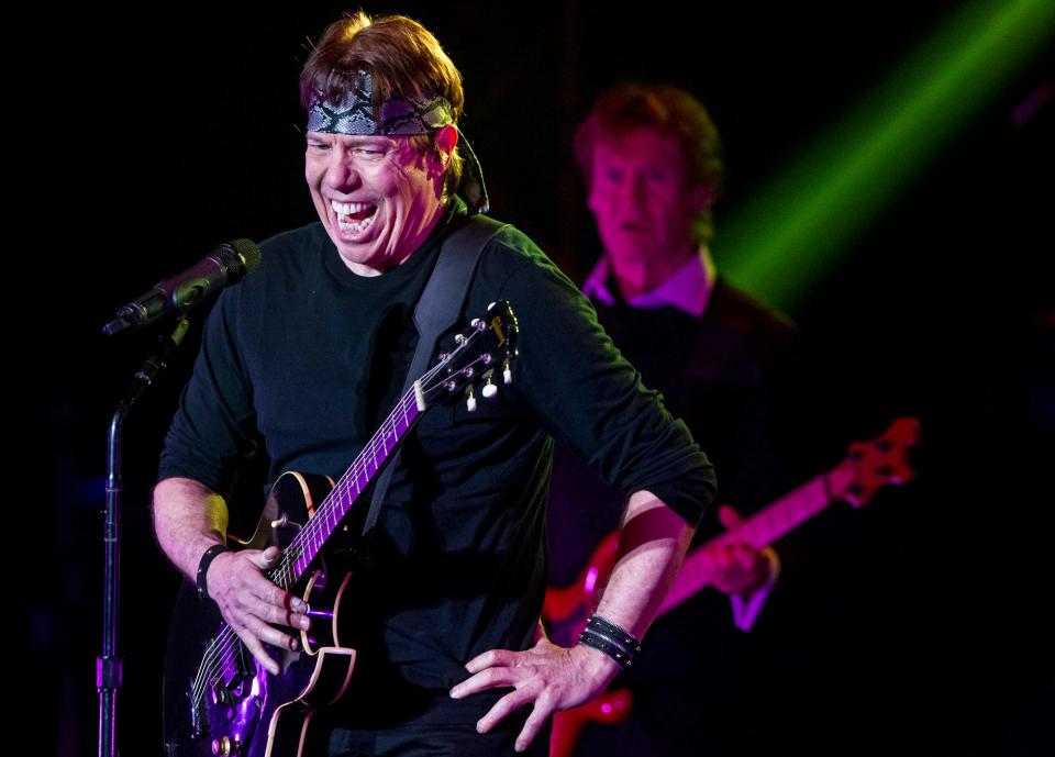 George Thorogood and The Destroyers perform at The Grand Opera House in Wilmington, Del. on Tuesday night.