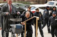 Film producer Harvey Weinstein arrives at New York Criminal Court for his sexual assault trial in the Manhattan borough of New York City, New York