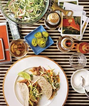 Slow-Cooker Chipotle Beef Tacos With Cabbage and Radish Slaw