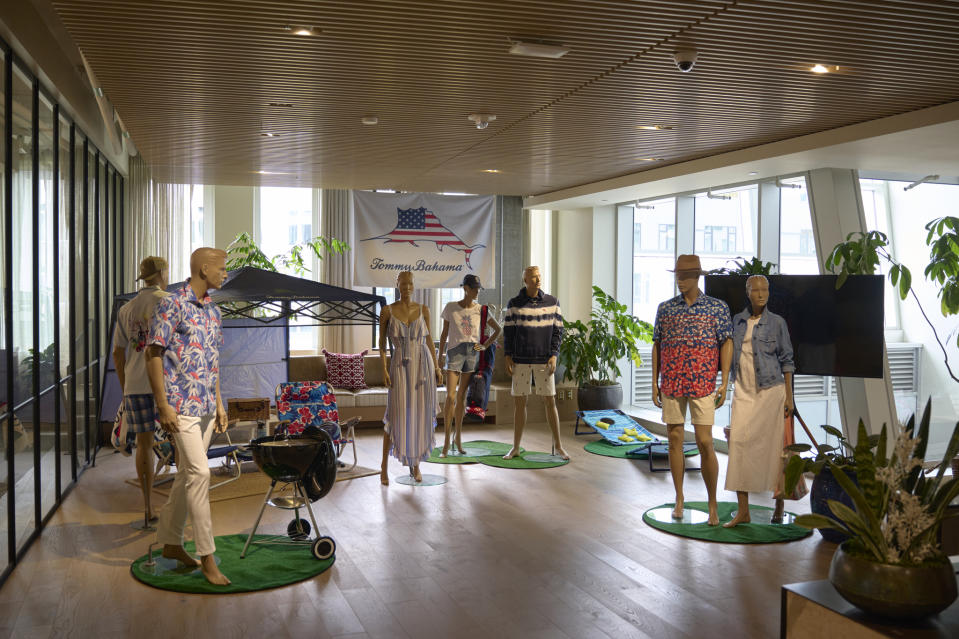 The company sets up displays at its home office to inform the teams from different departments. - Credit: Meron Menghistab/WWD