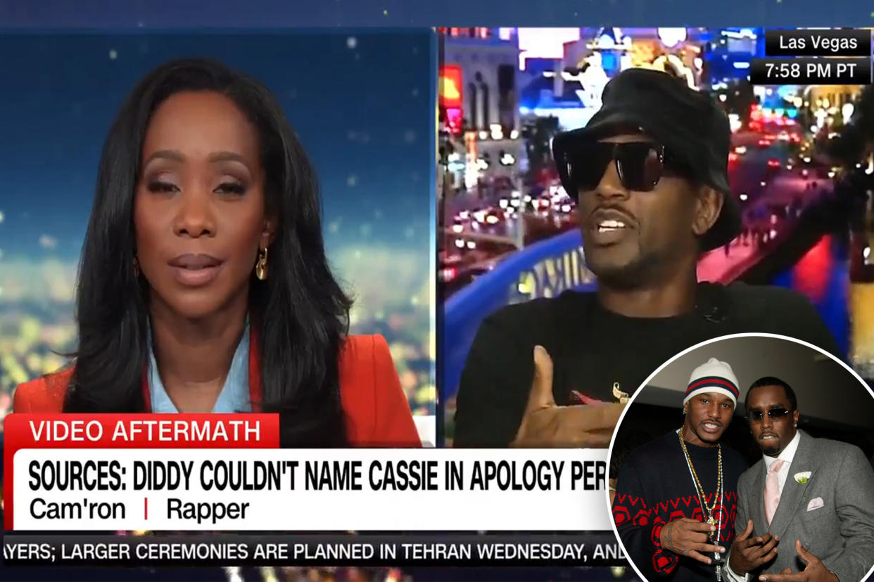 Rapper Cam'ron slams CNN reporter for asking him about Diddy in disastrous interview: 'Who booked me for this?