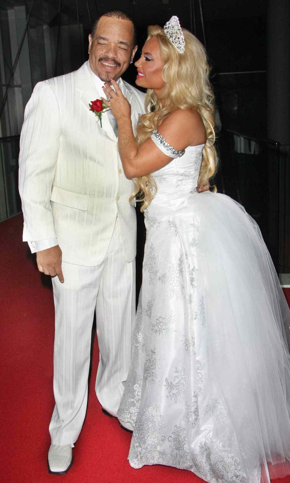 Ice-T (L) and Coco renew their wedding vows at the W Hotel in Hollywood on June 3, 2011 in Hollywood, California