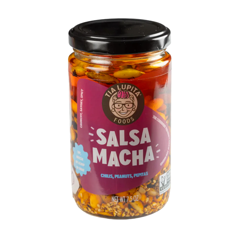 <p><a href="https://tialupitafoods.com/collections/salsa-macha/products/salsa-macha-with-peanuts" rel="nofollow noopener" target="_blank" data-ylk="slk:Shop Now;elm:context_link;itc:0;sec:content-canvas" class="link rapid-noclick-resp">Shop Now</a></p><p>Salsa Macha: Chiles, Peanuts, Pepitas (2 Pack)</p><p>$19.99</p><p>tialupitafoods.com</p><span class="copyright">Tia Lupita</span>