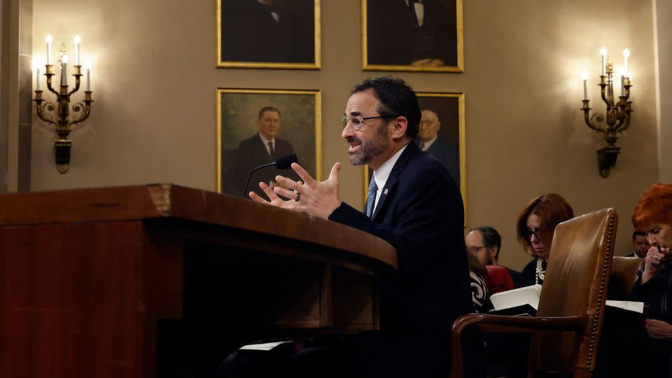Internal Revenue Service Commissioner Daniel Werfel testifies before the House Ways and Means Committee in the Longworth House Office Building on Capitol Hill on February 15 in Washington, DC. - Chip Somodevilla/Getty Images
