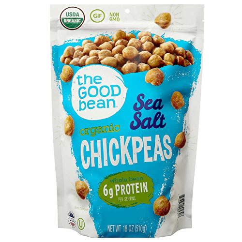 7) The Good Bean Sea Salt Flavor Crispy Crunchy Chickpeas, 2 pack