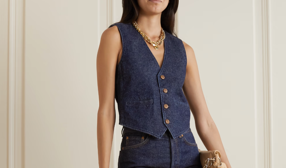 Chloe denim vest. (PHOTO: Net-A-Porter)