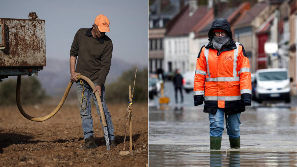 En mars 2024, la France a connu de nombreuses crues, et une grave sécheresse dans les Pyrénnées-Orientales.