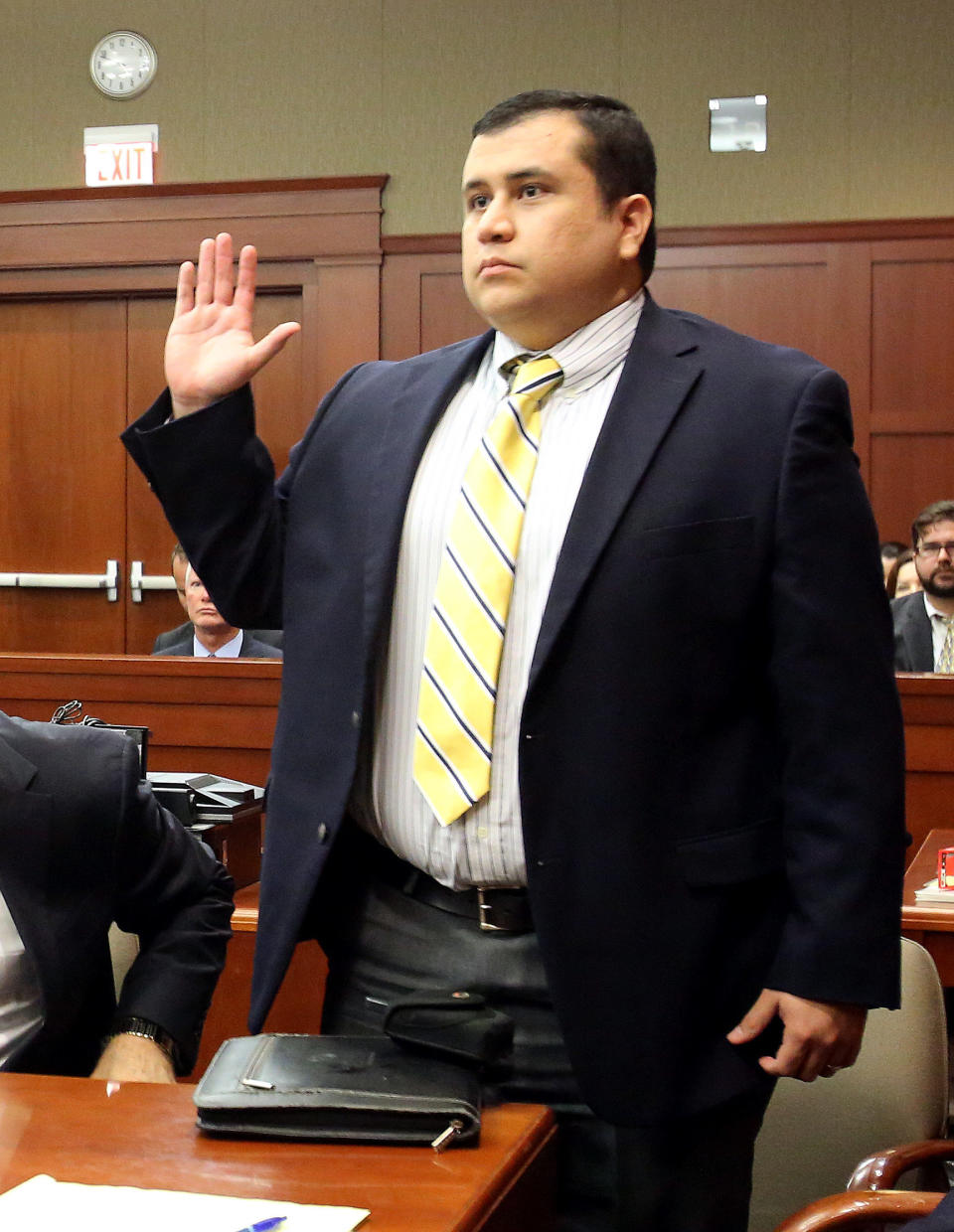 <strong>May 8, 2012</strong> -- At Zimmerman's arraignment, Seminole County Circuit Judge Kenneth Lester Jr. accepts his not-guilty plea. 