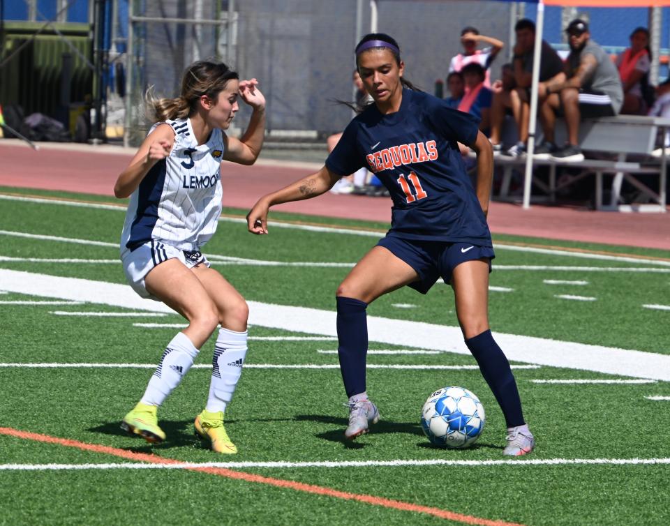 College of the Sequoias winger Gissel Mora (11) had five goals and a team-best four assists last season.