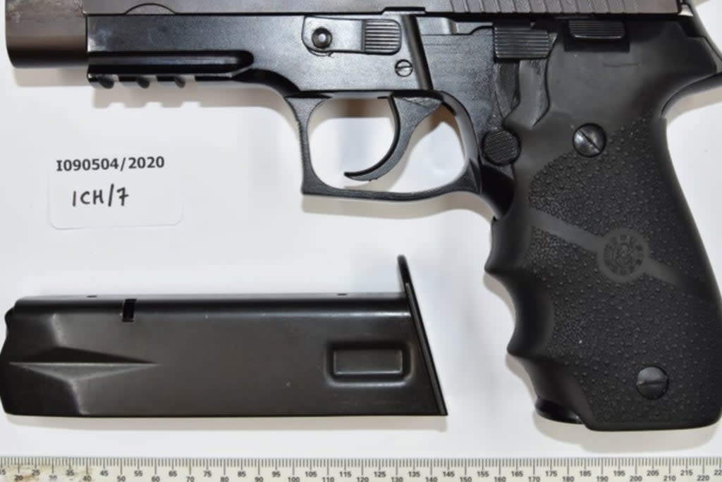 A pistol seized by armed police in Dagenham (Met Police)