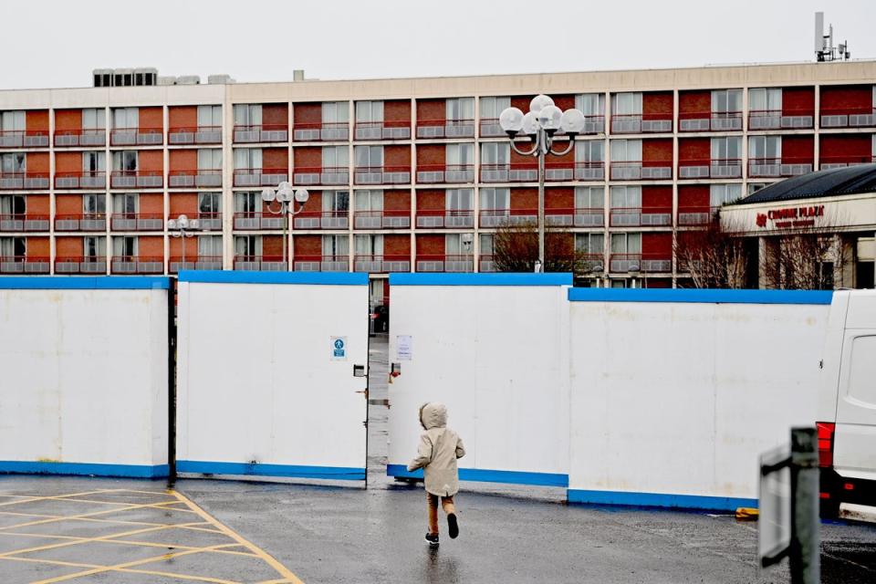 Crowne Plaza hotel used to house asylum seekers near Heathrow (AFP/Getty)