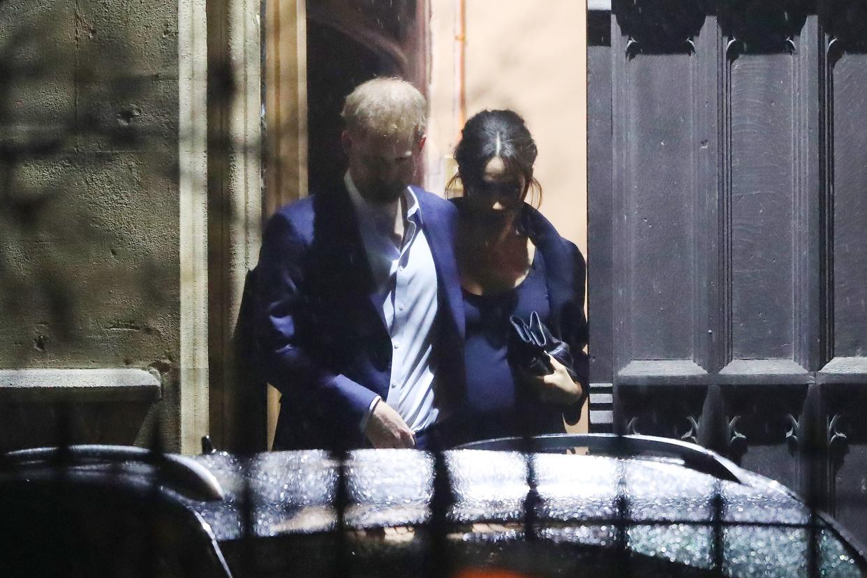 Harry und Meghan zeigten sich diese Woche ein weiteres Mal in der Öffentlichkeit – nun gibt es Spekulationen über den Geburtstermin ihres Kindes. (Bild: Rex Features)