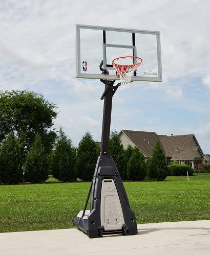 outdoor basketball hoop spalding