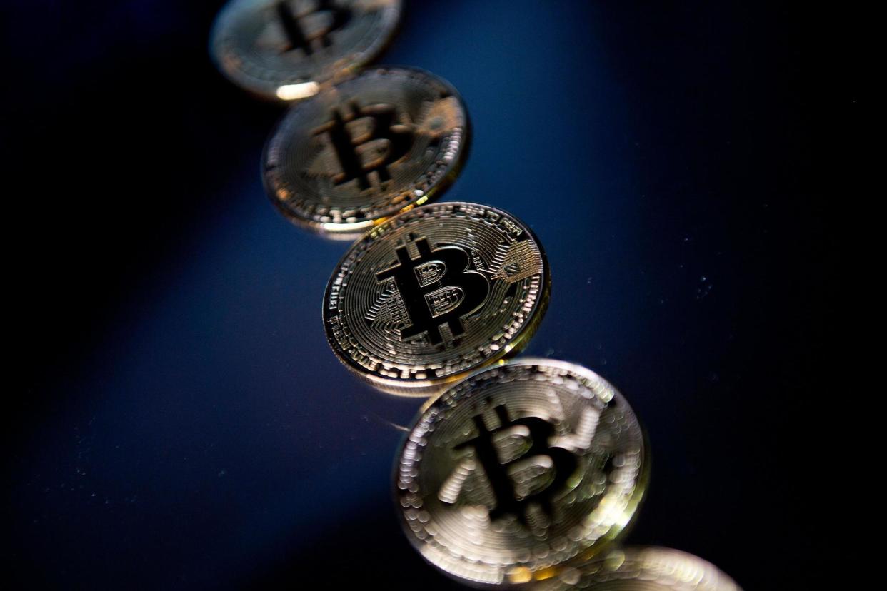 Hamish McRae: We all know people who bought a few bitcoin some time ago and are sitting on big profits: AFP/Getty Images