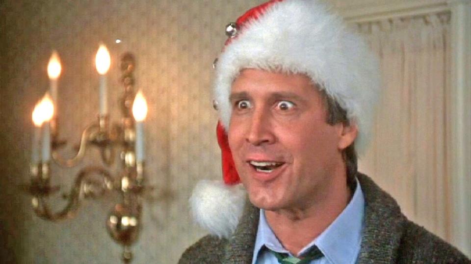  Clark smiling on Christmas Vacation. 