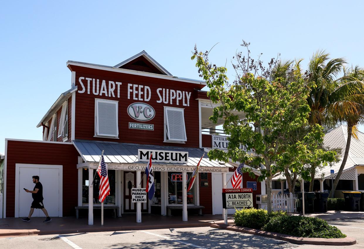 The Stuart Heritage Museum inside the Stuart Feed Supply at 161 Southwest Flagler Ave. on Tuesday, April 23, 2024, in downtown Stuart. The museum leases the building from the city and is seeking an extension of 15 years with the option for renewal.