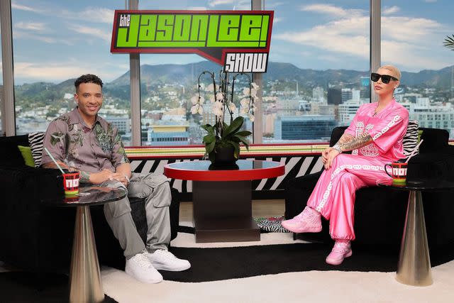 <p>The Jason Lee Show/Hollywood Unlocked</p> Amber Rose on The Jason Lee Show