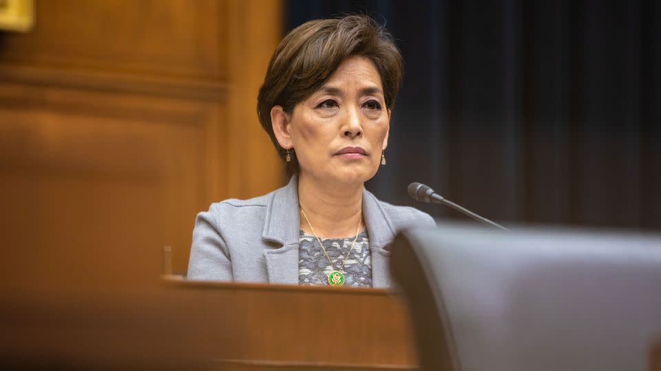 Rep. Young Kim during a House Financial Services Committee hearing in Washington, DC, in May 2023. - Anna Rose Layden/Bloomberg/Getty Images/FIle