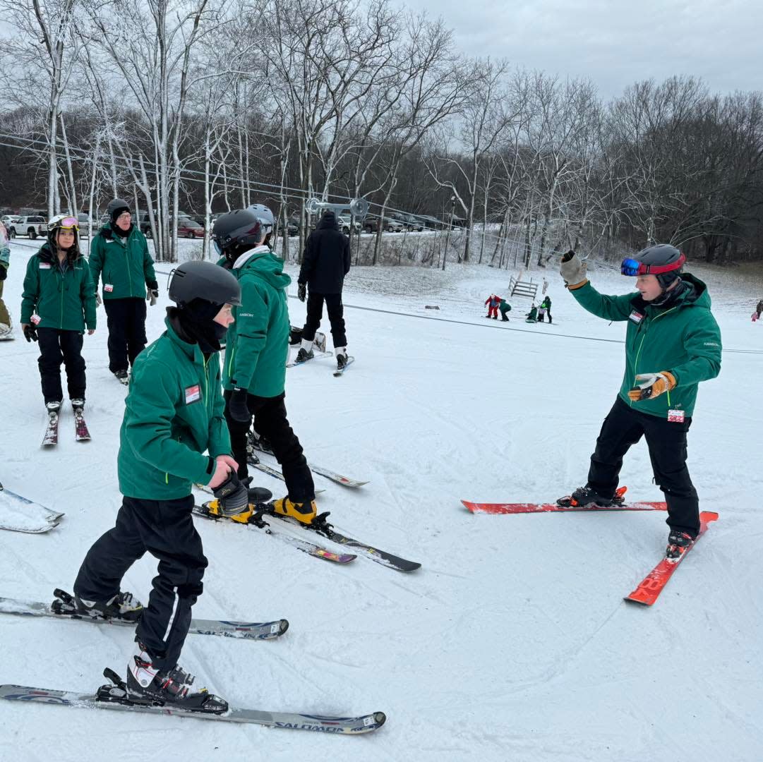 Ski instructors get their season going last weekend at Swiss Valley Ski & Snowboard Area in Jones.