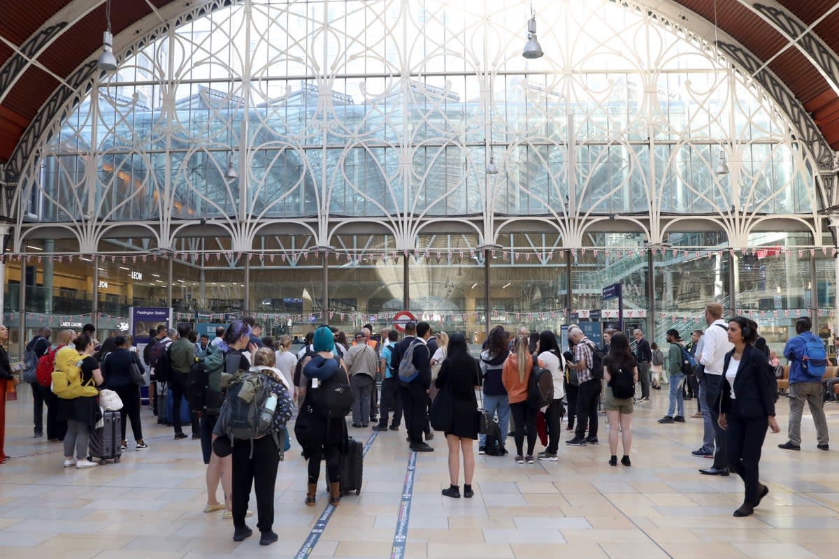 Passengers wait at Paddington station (file picture) (PA Archive)