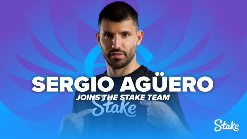 El Kun Agüero es la nueva cara de Stake.com un casino online que solo acepta criptomonedas