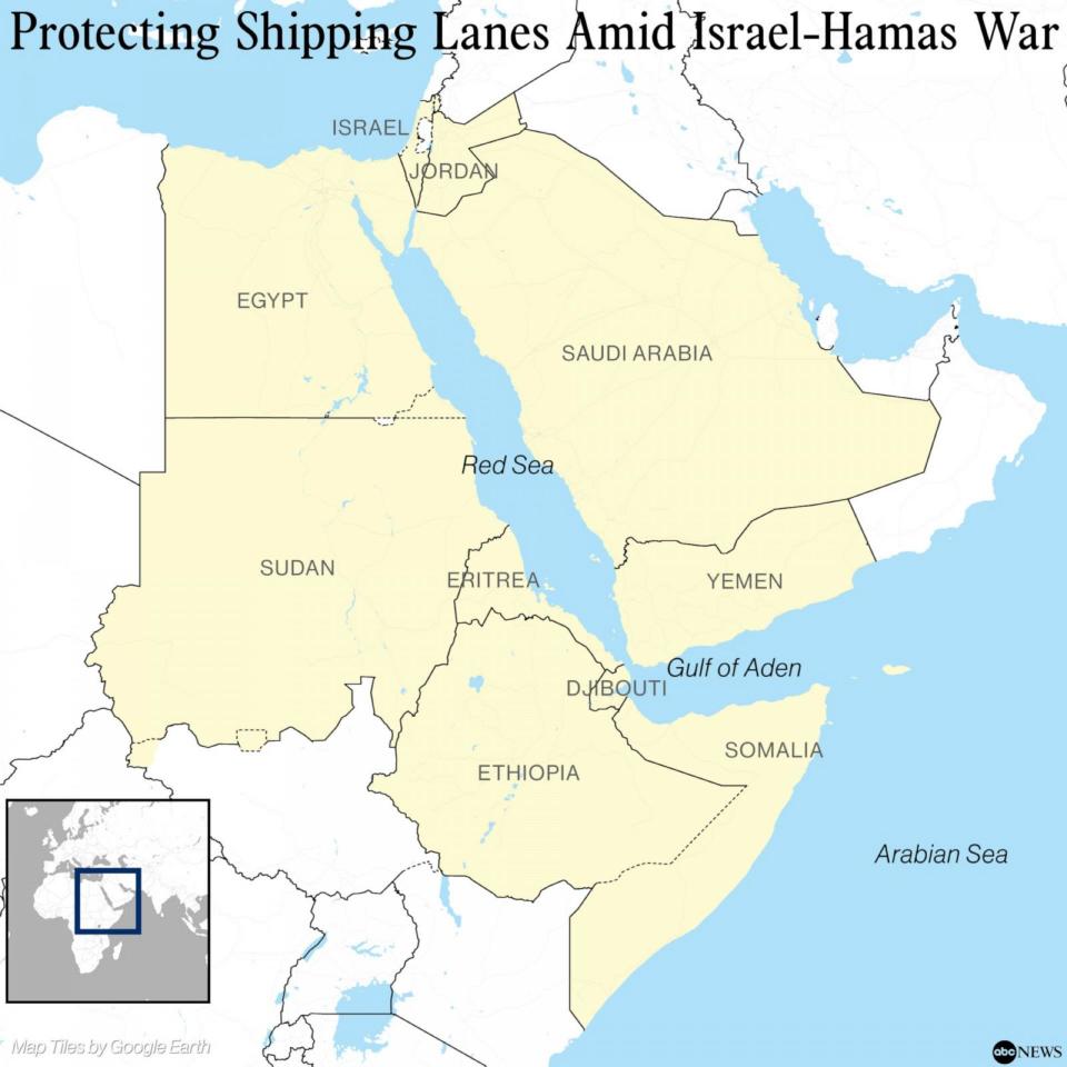 PHOTO: Protecting shipping lanes amid Israel-Hamas war (ABC News)