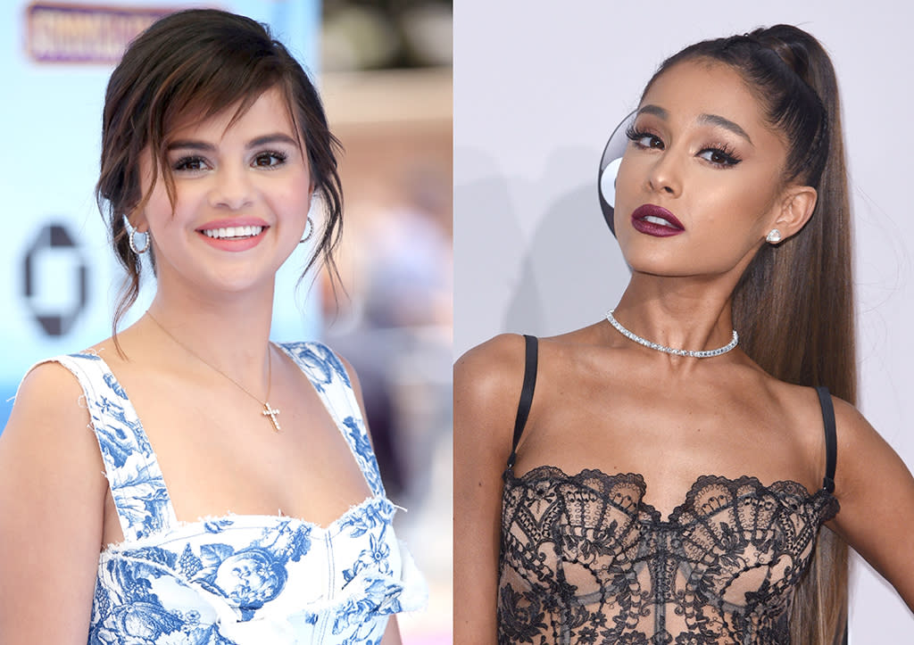 Selena Gomez and Ariana Grande are both on Wendy Williams's mind. (Photo: Getty Images)